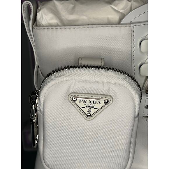 PRADA
Monolith Leather & Nylon Lug-Sole Combat Boots Sz 37.5 - Picture 3 of 12